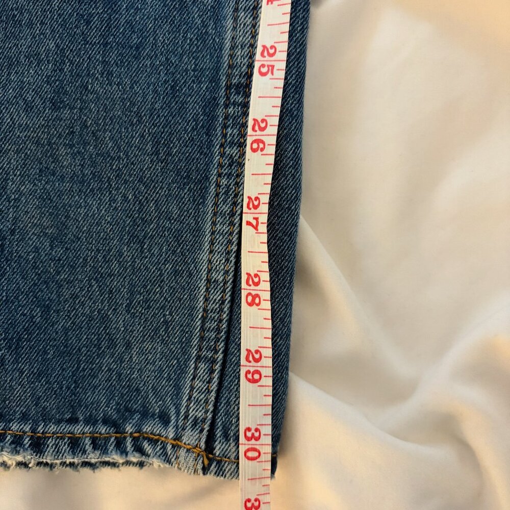 Rag & Bone Logan Mid-Rise Wide Leg Jeans, size 30